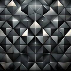 silver black and white triangle conical mosaic background
