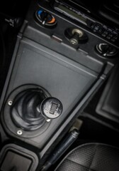 Shift knob in a car