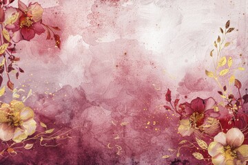Watercolor painting of flowers, suitable for various projects