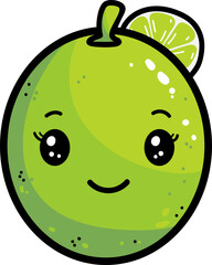 귀여운 라임 일러스트