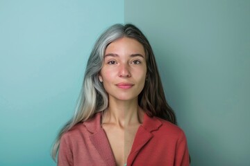 Fototapeta premium Chronological aging science enhances face lift techniques in skincare, offering a comprehensive approach to aging skin care.