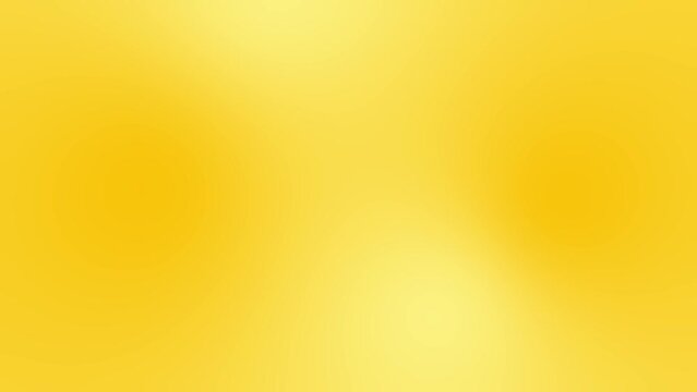 Yellow gradient background. Animation of moving abstract blur background. Seamless loop backdrop