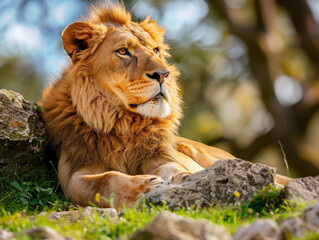 Fototapeta premium portrait of a lion