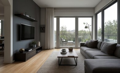 Obraz premium modern luxury living room interior design