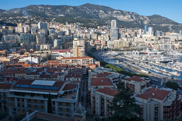 Obraz premium Panoramic view of city of Monte Carlo, Monaco
