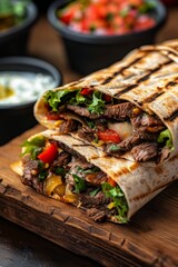 delicious shawarma kebab Generative AI
