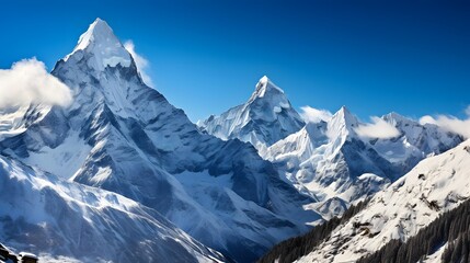 Fototapeta na wymiar Panoramic view of Mount Matterhorn, Zermatt, Switzerland
