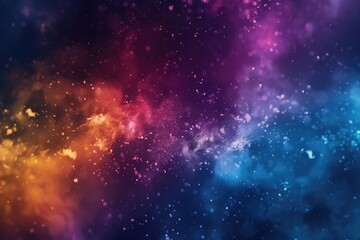 A vibrant background featuring blue, purple, and orange stars. Perfect for various design projects