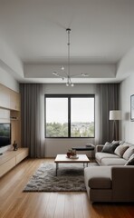 Naklejka na ściany i meble modern luxury living room interior design