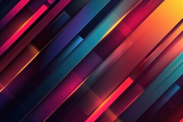 Obraz premium dark backdrop in neon gradient 