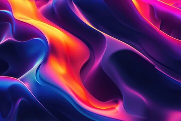 dark backdrop in neon gradient
