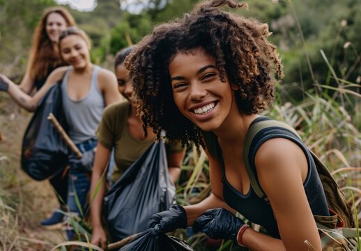 a group of smiling young people walk down the street with diverse ethnicities and backgrounds all carry backpacks on their backs as they walk toward the camera with smiles on their faces