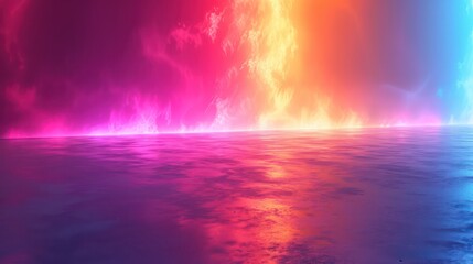 background  with vivid neon color gradient lights

