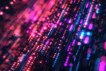 A bunch of lights shining in the dark. Perfect for adding a mysterious and enchanting touch to your projects