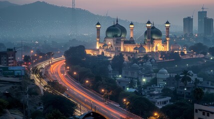 Rawalpindi skyline, Pakistan, historic and modern mix