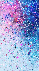 Fototapeta premium a pixelated background with abstract dots, in the style of light azure and magenta, neo-pop iconography, white background, pointillist style