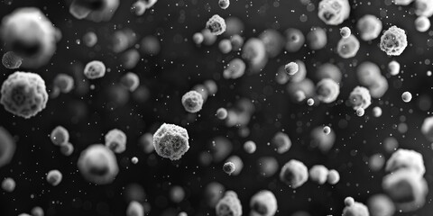 Monochrome image of bubbles, versatile for various projects