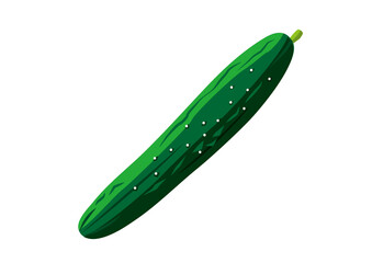 きゅうり　丸ごと　シンプル 　透過png
