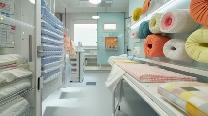 Room Filled With Various Yarn Types