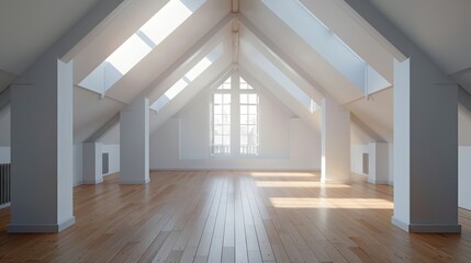 Obraz premium interior of a Scandinavian living space with minimalistic design and light colors