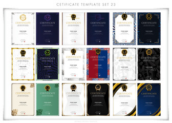 賞状セット23　certificate　ディプロマ　表彰状　フレームデザイン