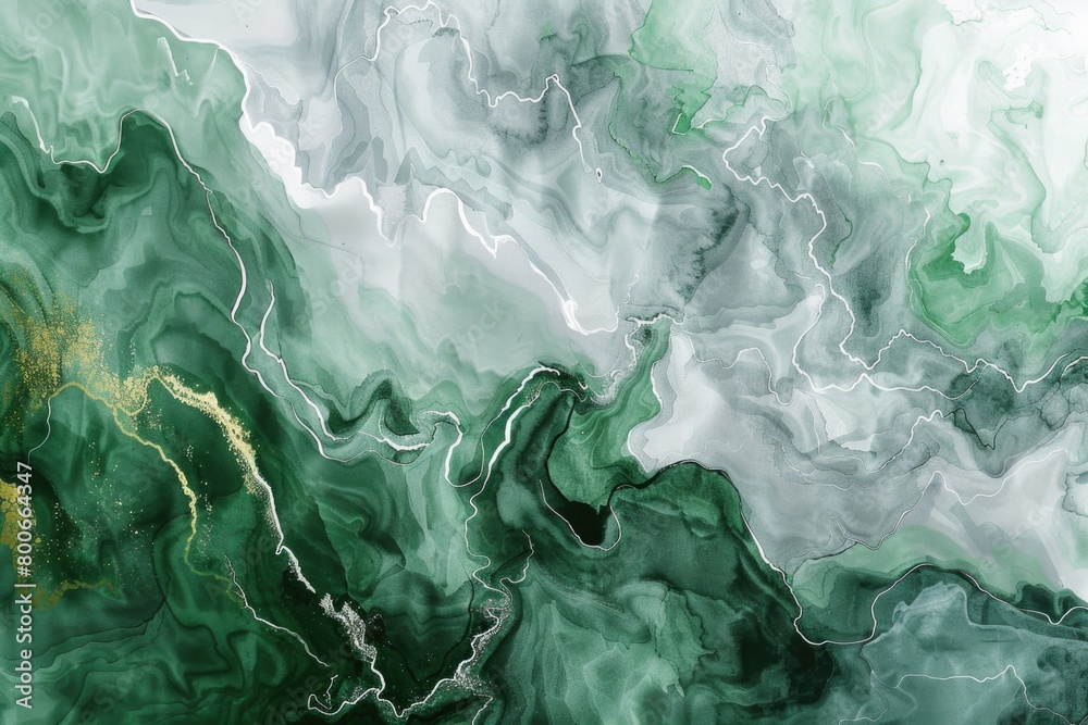 Poster detailed close up of a green and white painted surface, suitable for backgrounds or abstract concept