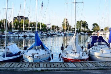 Sail Boats on a Dock