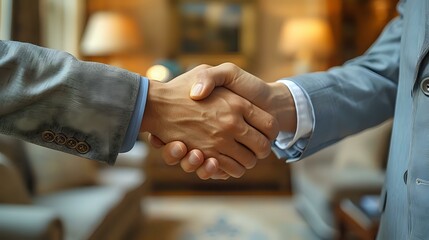 Executive Partnership: Firm Handshake Image