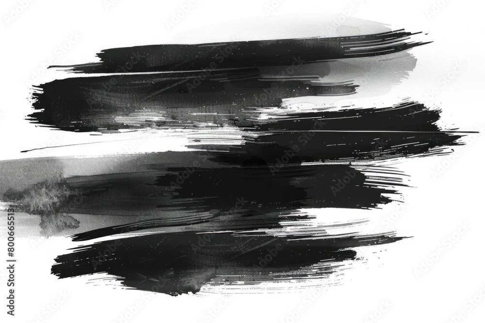 Poster black and white abstract paint strokes. suitable for backgrounds or artistic projects