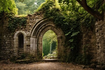 Enchanting Archway in Lush Forest