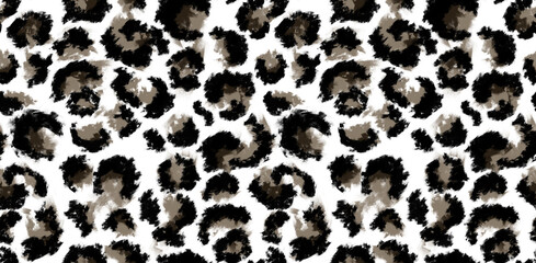Leopard and zebra pattern design, illustration background, brown leopard and zebra design pattern.	