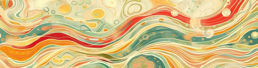 pattern of fluid vivid colors