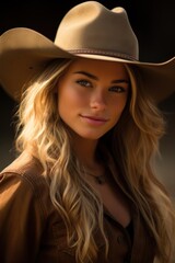 Captivating Cowgirl Portrait