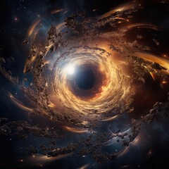 Cosmic Vortex: Swirling Celestial Phenomenon