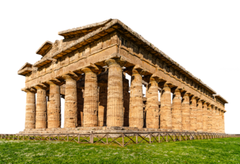 The ruins of an ancient temple. The Greek temple.