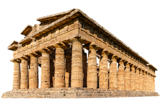 The ruins of an ancient temple. The Greek temple.