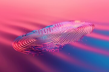 A minimalistic, digital fingerprint symbolizing NFT ownership
