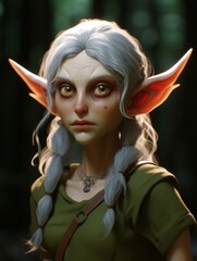 Mysterious Elf Portrait