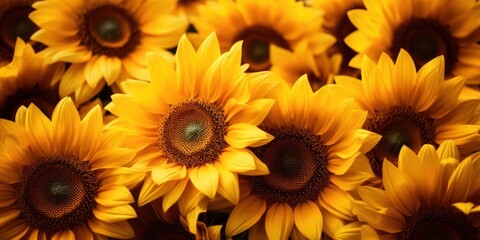 Fototapeta premium Vibrant Sunflower Field