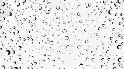 lot of raindrops on white background