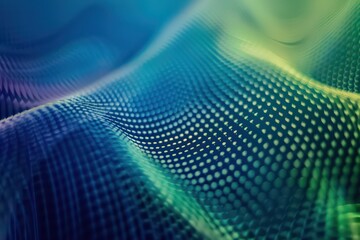 Obraz premium abstract gradient texture branding tech conference in black, blue, green hues