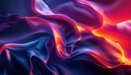 Obraz premium abstract and simplified colorful visual waves