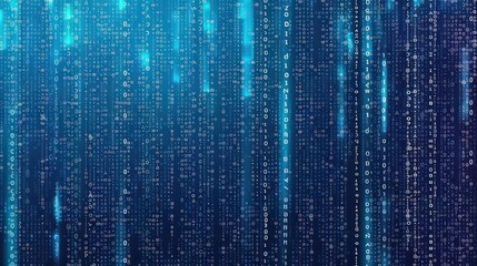 digital binary encrypted code matrix background