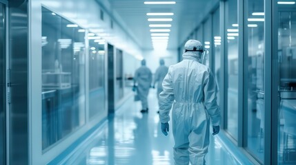 brightly lit cleanroom engineers shaping future microchip tech