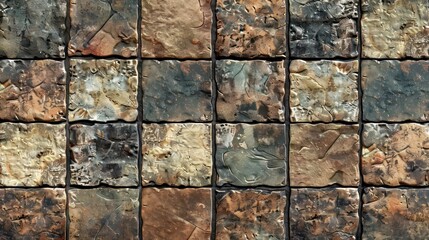 Fototapeta premium tales of medieval mosaics on the floor