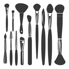 Silhouette makeup tool and equipment black color only