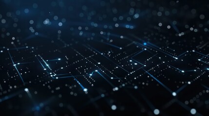 Obraz premium minimalistic general tech background, dark blue, black, deep