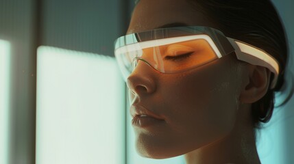 A wearable headband that tracks brain activity and uses biofeedback to help the wearer achieve a more restful sleep..