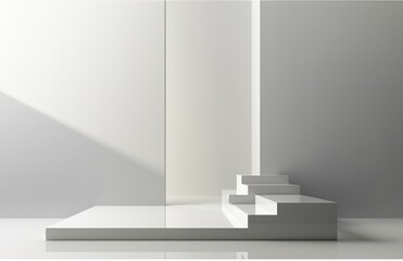minimalist light grey geometric shapes