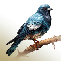 Fototapeta premium Watercolor Pigeon vector, clipart Illustration, Generative Ai